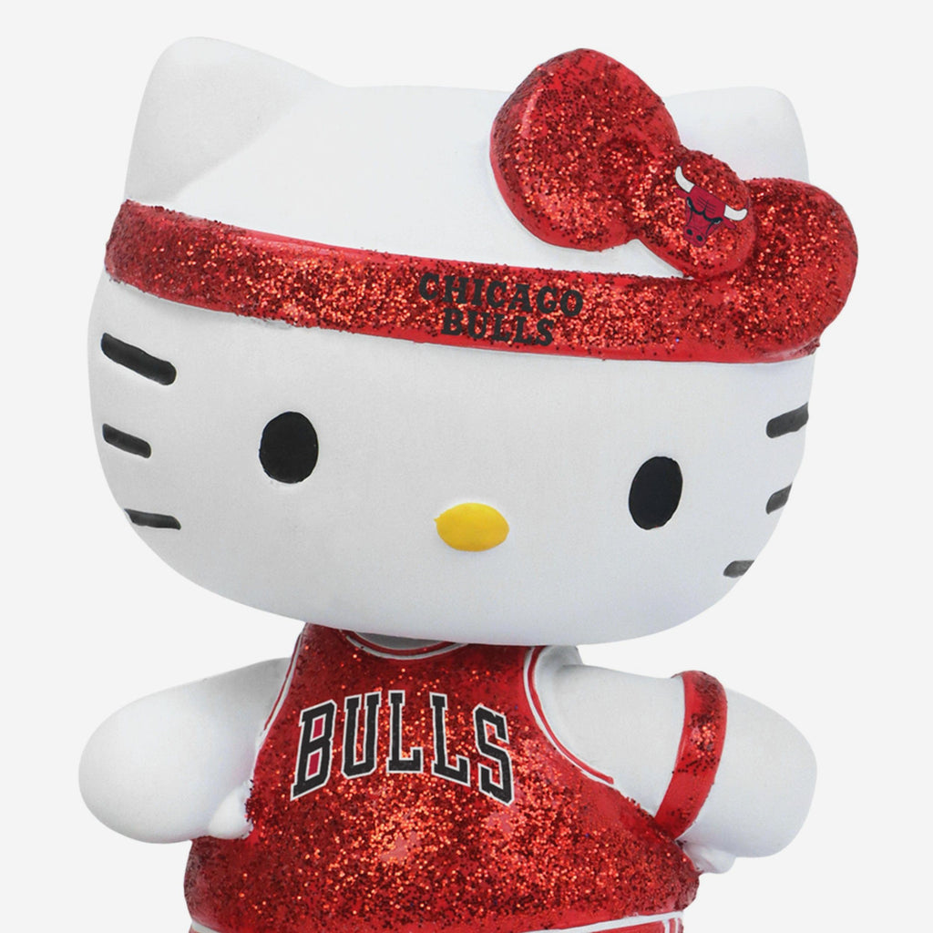Chicago Bulls Hello Kitty® Glitter Mini Bobblehead FOCO