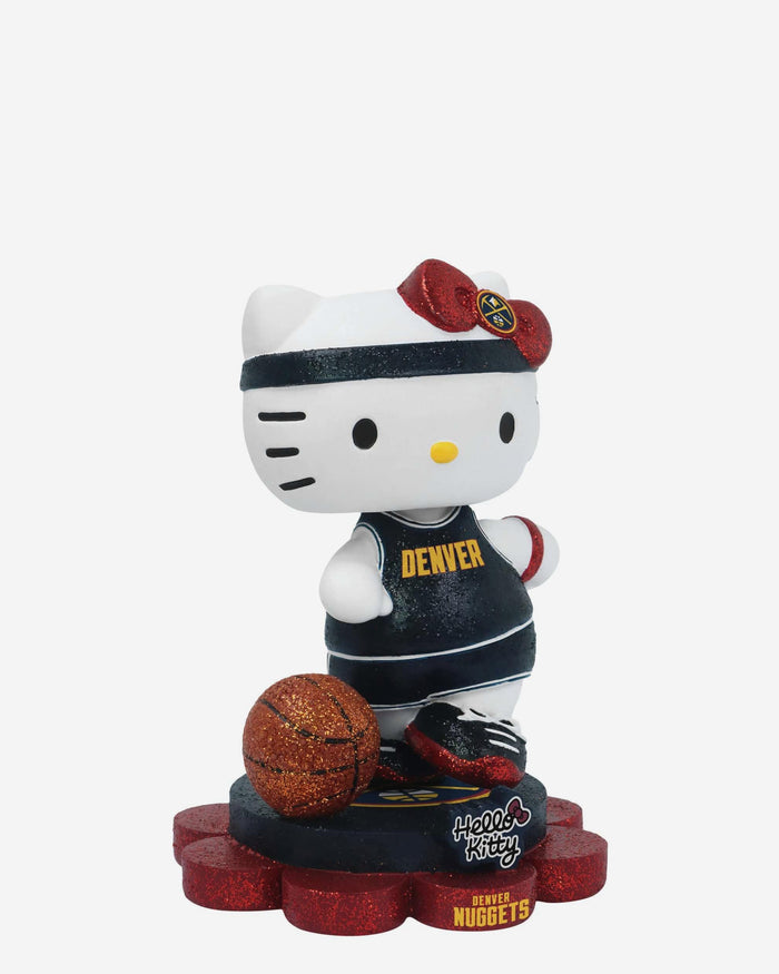 Denver Nuggets Hello Kitty® Glitter Mini Bobblehead FOCO - FOCO.com