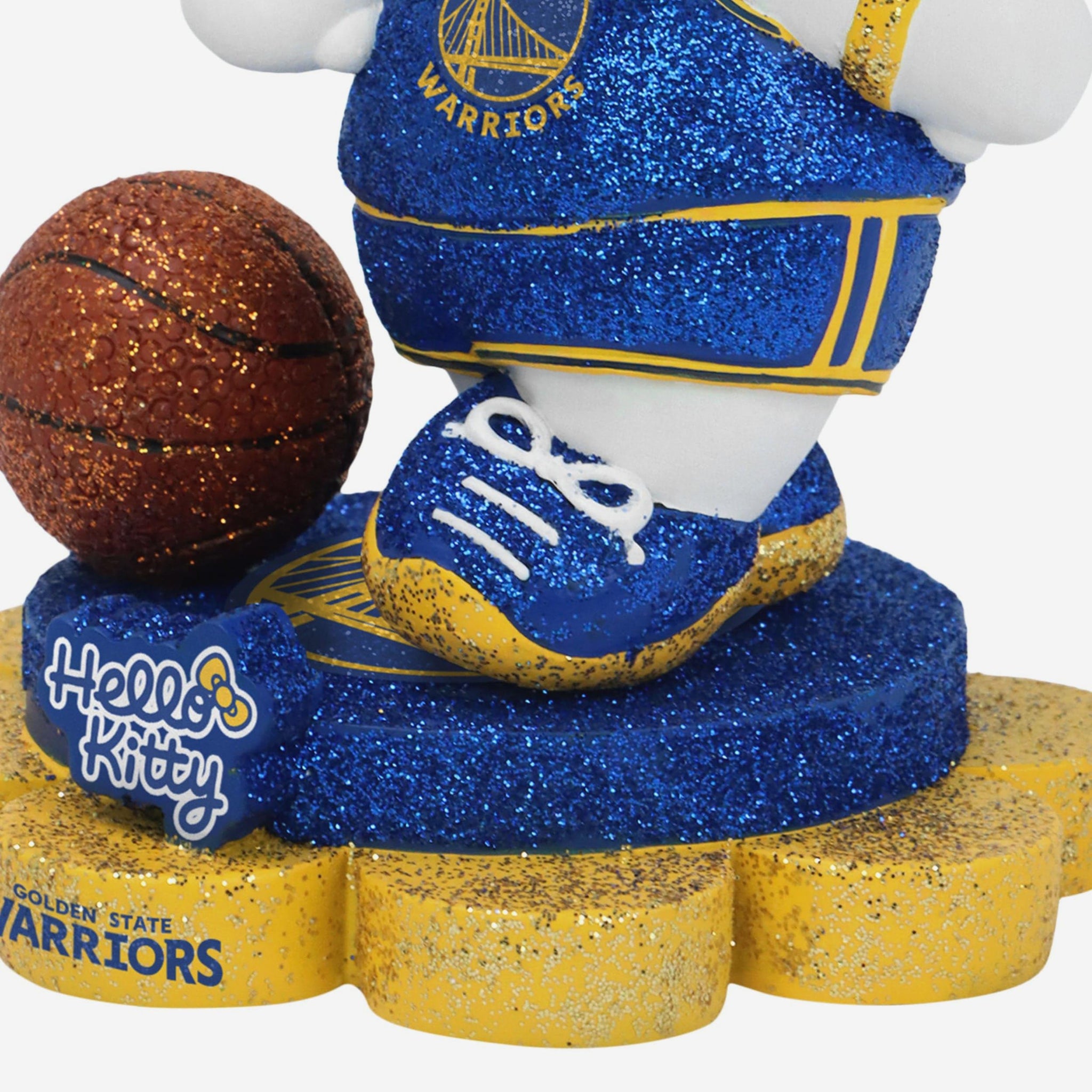 Golden State Warriors Hello Kitty® Glitter Mini Bobblehead FOCO