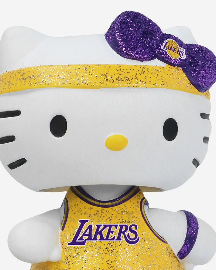 Los Angeles Lakers Hello Kitty® Glitter Mini Bobblehead FOCO - FOCO.com