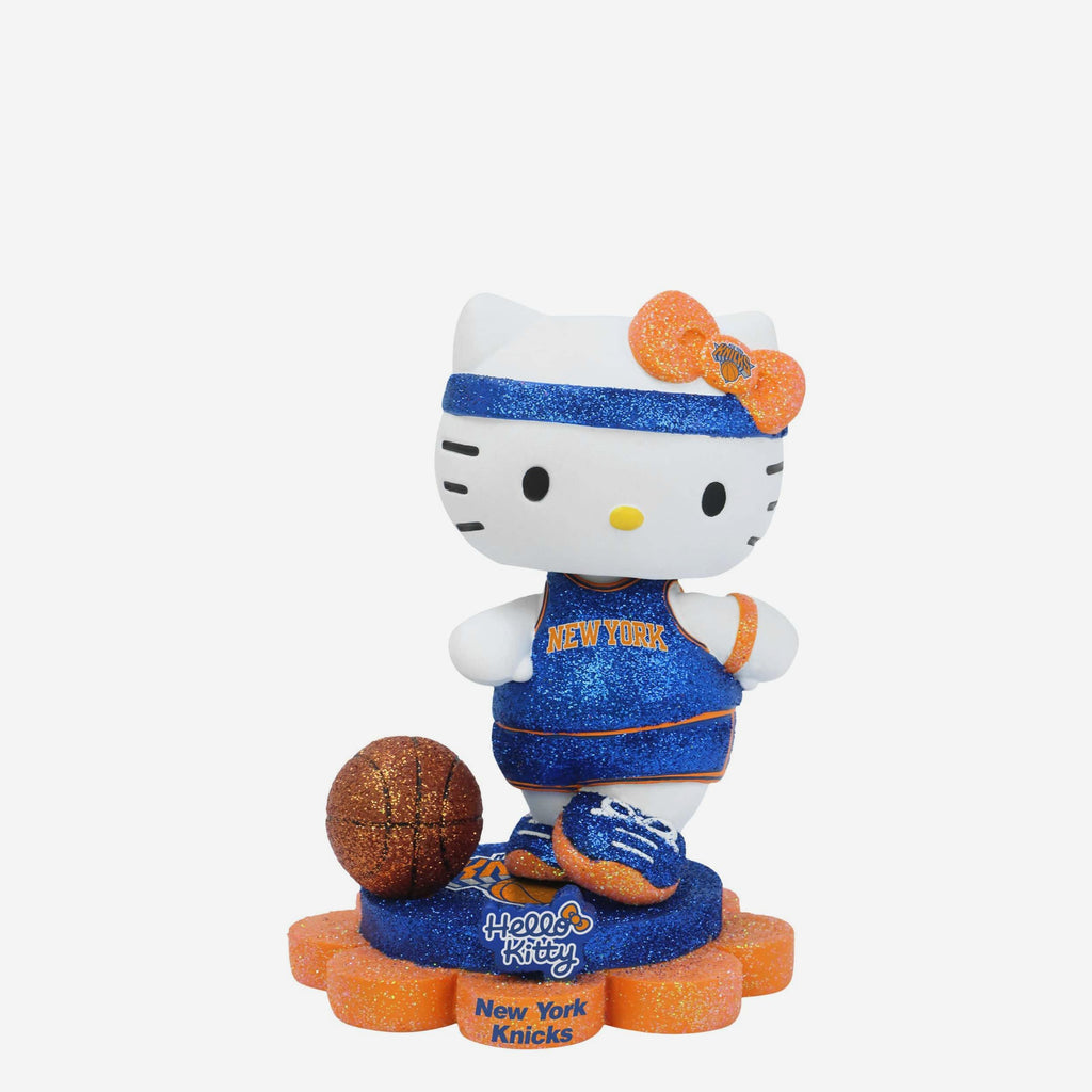 New York Knicks Hello Kitty® Glitter Mini Bobblehead FOCO - FOCO.com