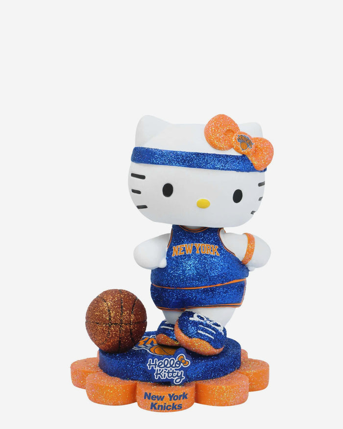 New York Knicks Hello Kitty® Glitter Mini Bobblehead FOCO - FOCO.com