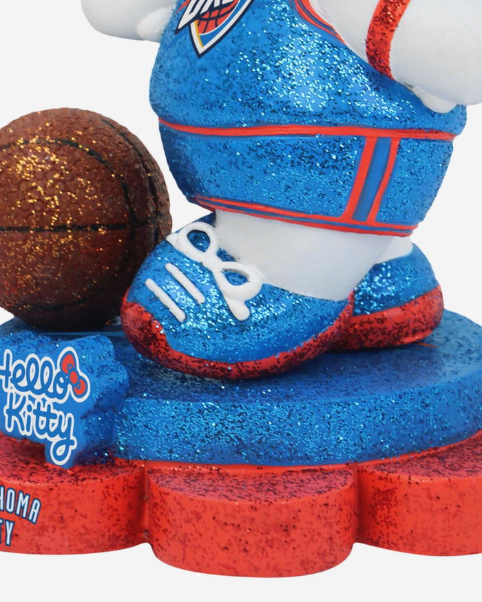 Oklahoma City Thunder Hello Kitty® Glitter Mini Bobblehead FOCO - FOCO.com