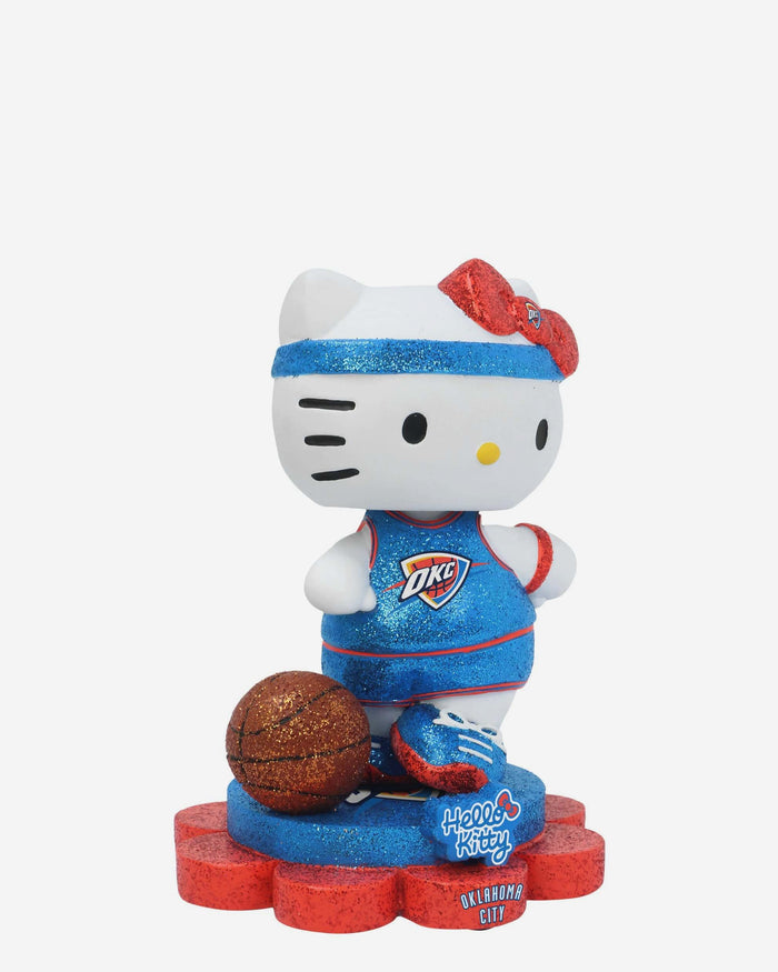 Oklahoma City Thunder Hello Kitty® Glitter Mini Bobblehead FOCO - FOCO.com