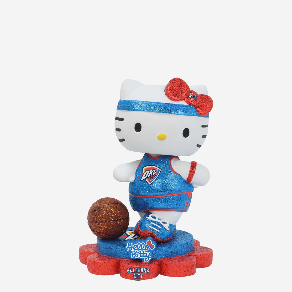 Oklahoma City Thunder Hello Kitty® Glitter Mini Bobblehead FOCO - FOCO.com