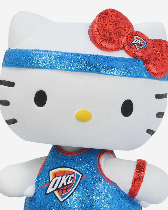 Oklahoma City Thunder Hello Kitty® Glitter Mini Bobblehead FOCO - FOCO.com