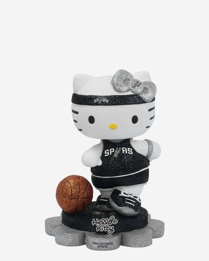 San Antonio Spurs Hello Kitty® Glitter Mini Bobblehead FOCO - FOCO.com