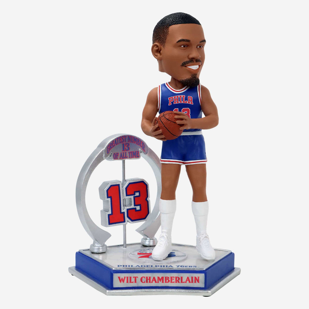 Wilt Chamberlain Philadelphia 76ers Legendary Number 13 Bobblehead FOCO - FOCO.com