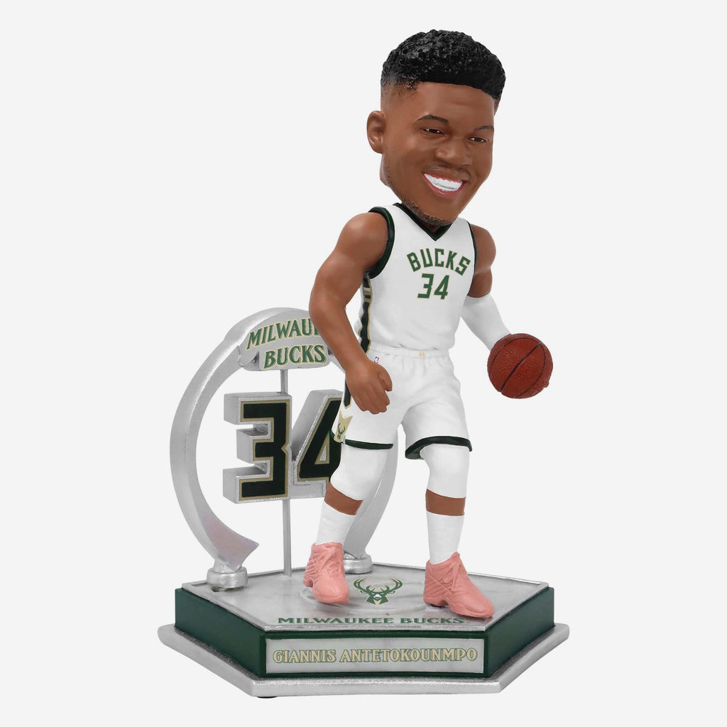 Giannis Antetokounmpo Milwaukee Bucks Legendary Number 34 Bobblehead FOCO - FOCO.com