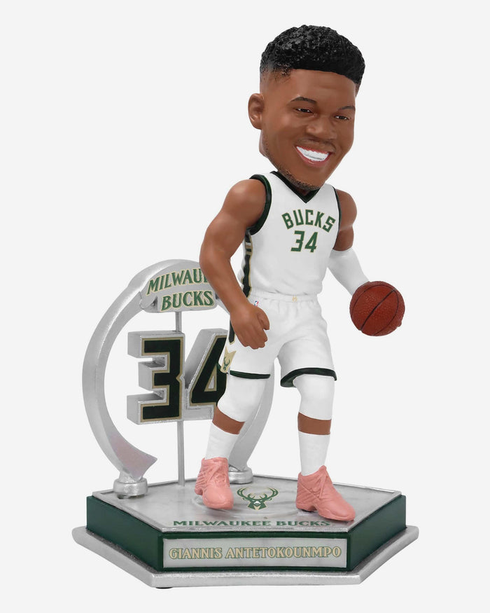 Giannis Antetokounmpo Milwaukee Bucks Legendary Number 34 Bobblehead FOCO - FOCO.com