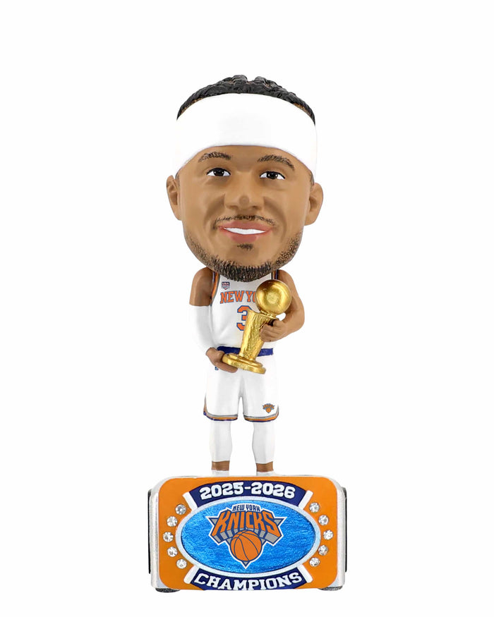 Josh Hart New York Knicks 2026 NBA Champions 6.5 in Ring Base Medium Bighead Bobblehead FOCO - FOCO.com