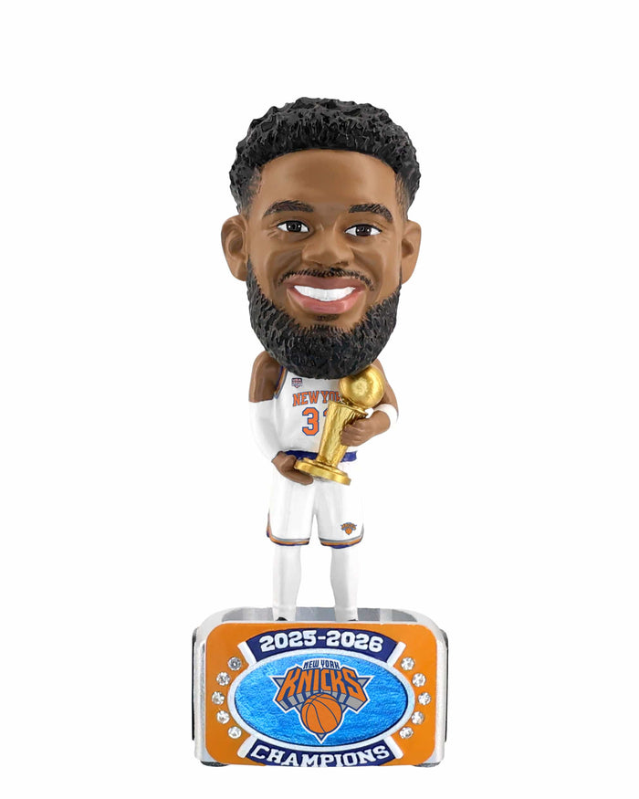 Karl-Anthony Towns New York Knicks 2026 NBA Champions 6.5 in Ring Base Medium Bighead Bobblehead FOCO - FOCO.com