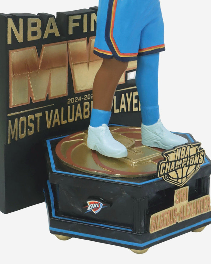 Shai Gilgeous-Alexander Oklahoma City Thunder 2025 NBA Champions MVP Celebration Bobblehead FOCO - FOCO.com