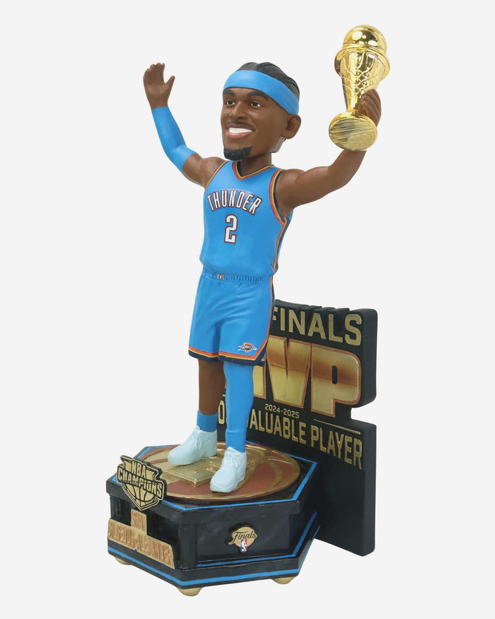 Shai Gilgeous-Alexander Oklahoma City Thunder 2025 NBA Champions MVP Celebration Bobblehead FOCO - FOCO.com