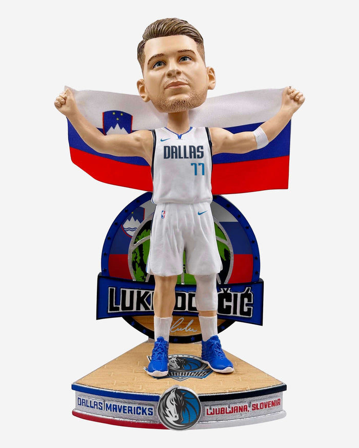 Luka Doncic Dallas Mavericks Slovenian National Flag International Collection Bobblehead FOCO - FOCO.com