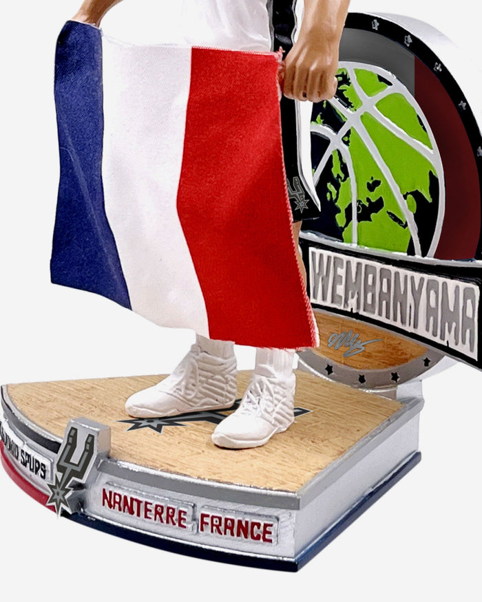 Victor Wembanyama San Antonio Spurs French National Flag International Collection Bobblehead FOCO - FOCO.com