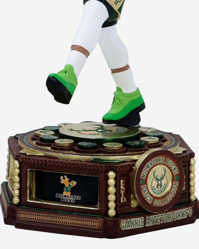 Giannis Antetokounmpo Milwaukee Bucks Patch Collection Bobblehead FOCO - FOCO.com