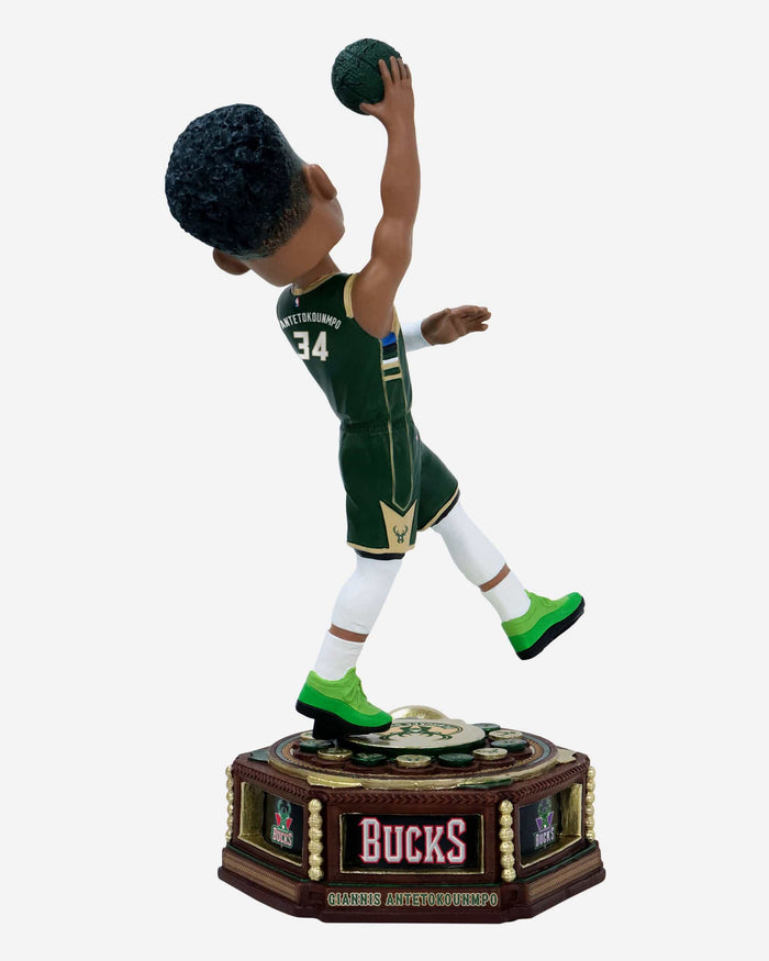 Giannis Antetokounmpo Milwaukee Bucks Patch Collection Bobblehead FOCO - FOCO.com