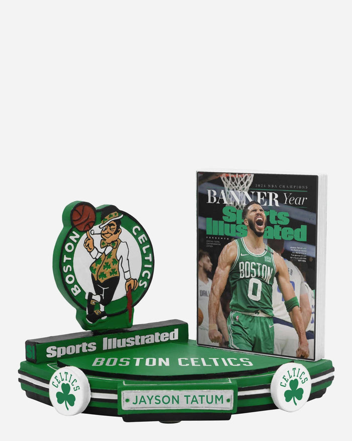 Jayson Tatum Boston Celtics Banner Year Sports Illustrated Cover Bobblehead FOCO - FOCO.com