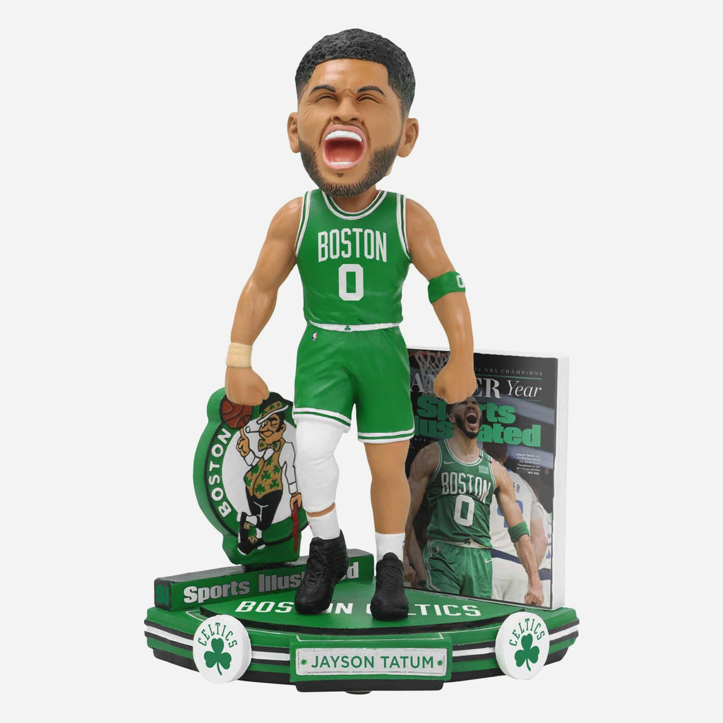 Jayson Tatum Boston Celtics Banner Year Sports Illustrated Cover Bobblehead FOCO - FOCO.com
