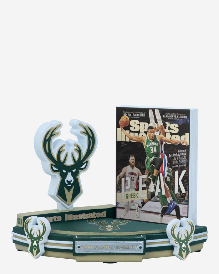 Giannis Antetokounmpo Milwaukee Bucks Sports Illustrated Cover Bobblehead FOCO - FOCO.com