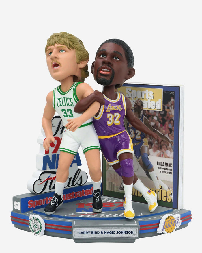 Larry Bird & Magic Johnson Boston Celtics & Los Angeles Lakers Memories Sports Illustrated Cover Bobblehead FOCO - FOCO.com