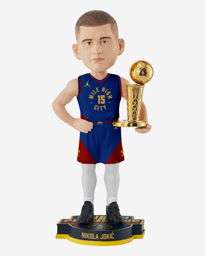 Nikola Jokic Denver Nuggets 2023 NBA Champions Statement Jersey Bobblehead FOCO - FOCO.com