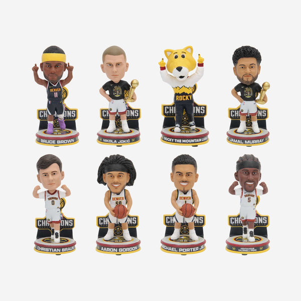 Denver Nuggets 2023 NBA Champions Mini Bobblehead Boxed Set FOCO