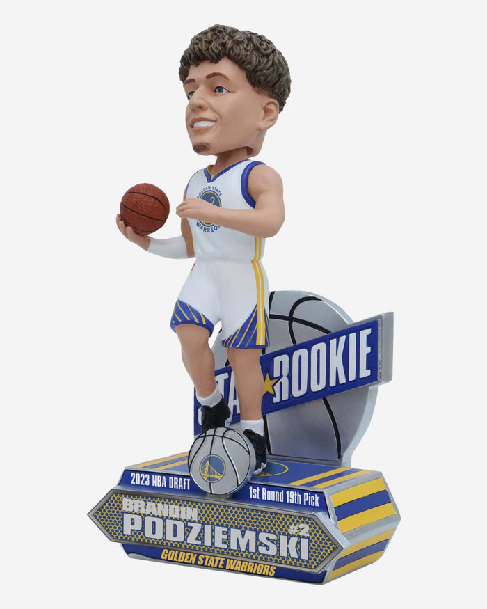 Brandin Podziemski Golden State Warriors 2023 Rookie Series Bobblehead FOCO - FOCO.com