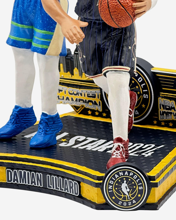 Damian Lillard Milwaukee Bucks 2024 NBA All-Star MVP and 3 Point Champion Dual Bobblehead FOCO - FOCO.com