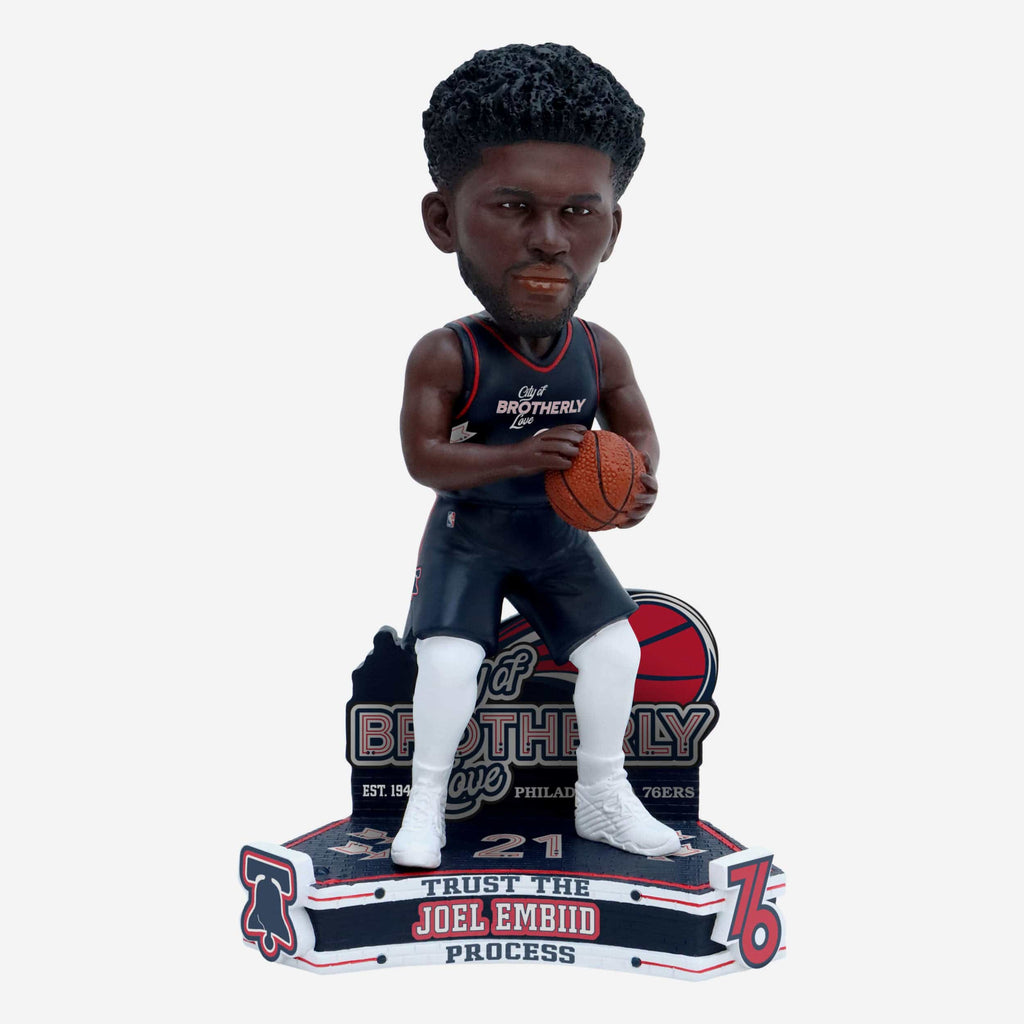 Joel Embiid Philadelphia 76ers 2024 City Jersey Bobblehead FOCO - FOCO.com