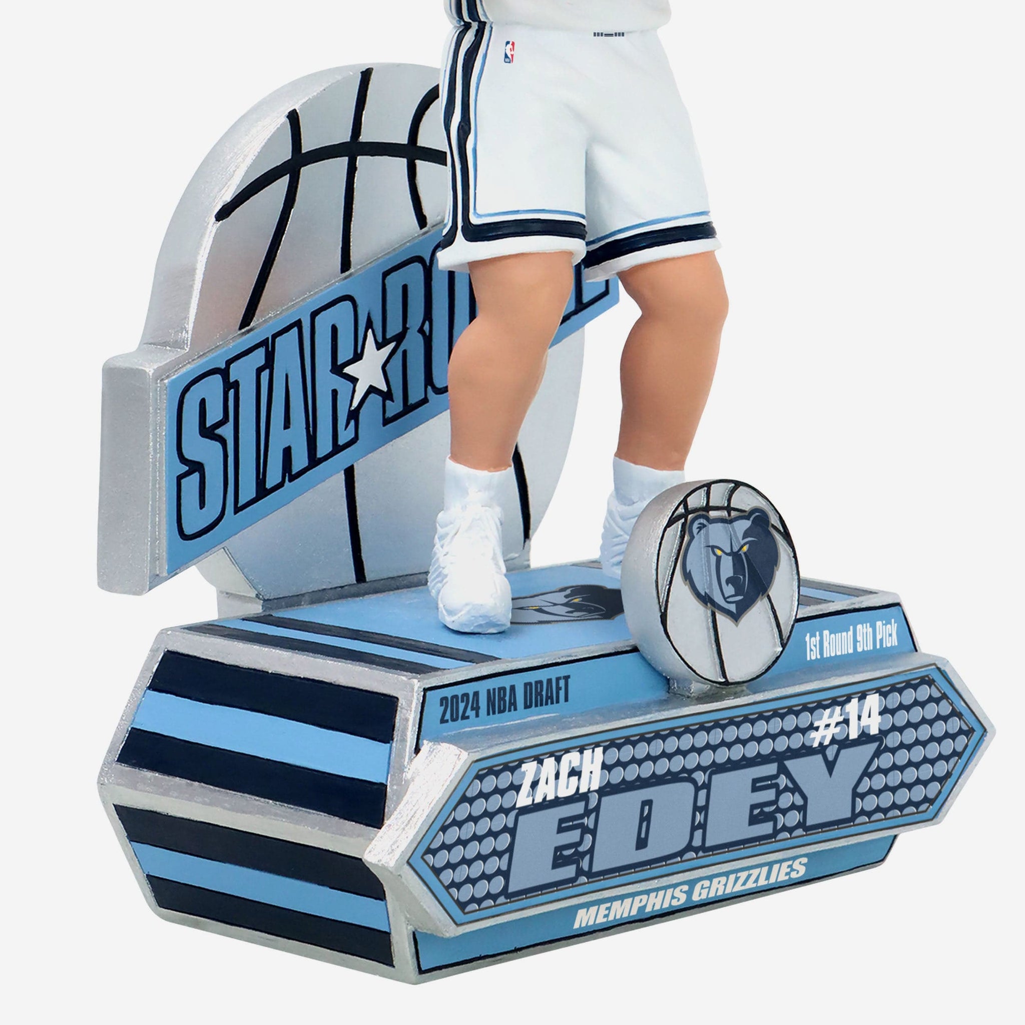 Zach Edey Memphis Grizzlies 2024 Rookie Series Bobblehead FOCO