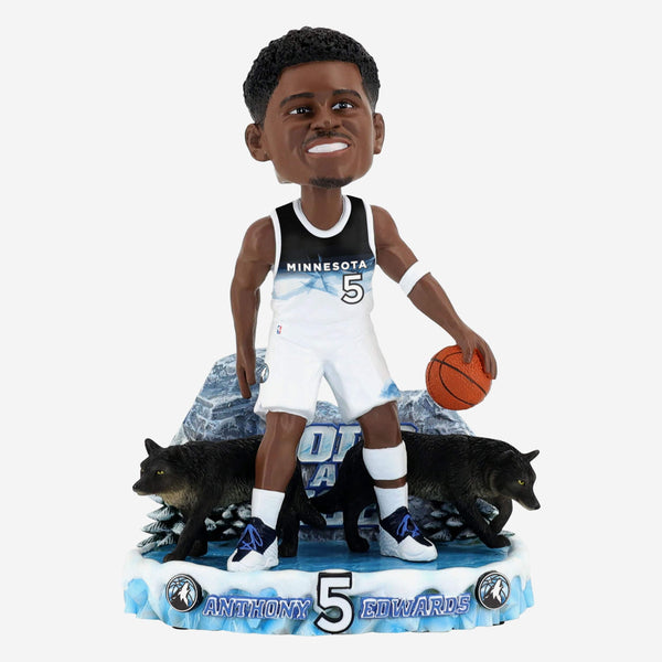 フェンウェイパークボールパークミニチュアフィギュア Anthony Edwards Minnesota Timberwolves 2025 City Jersey Bobblehead