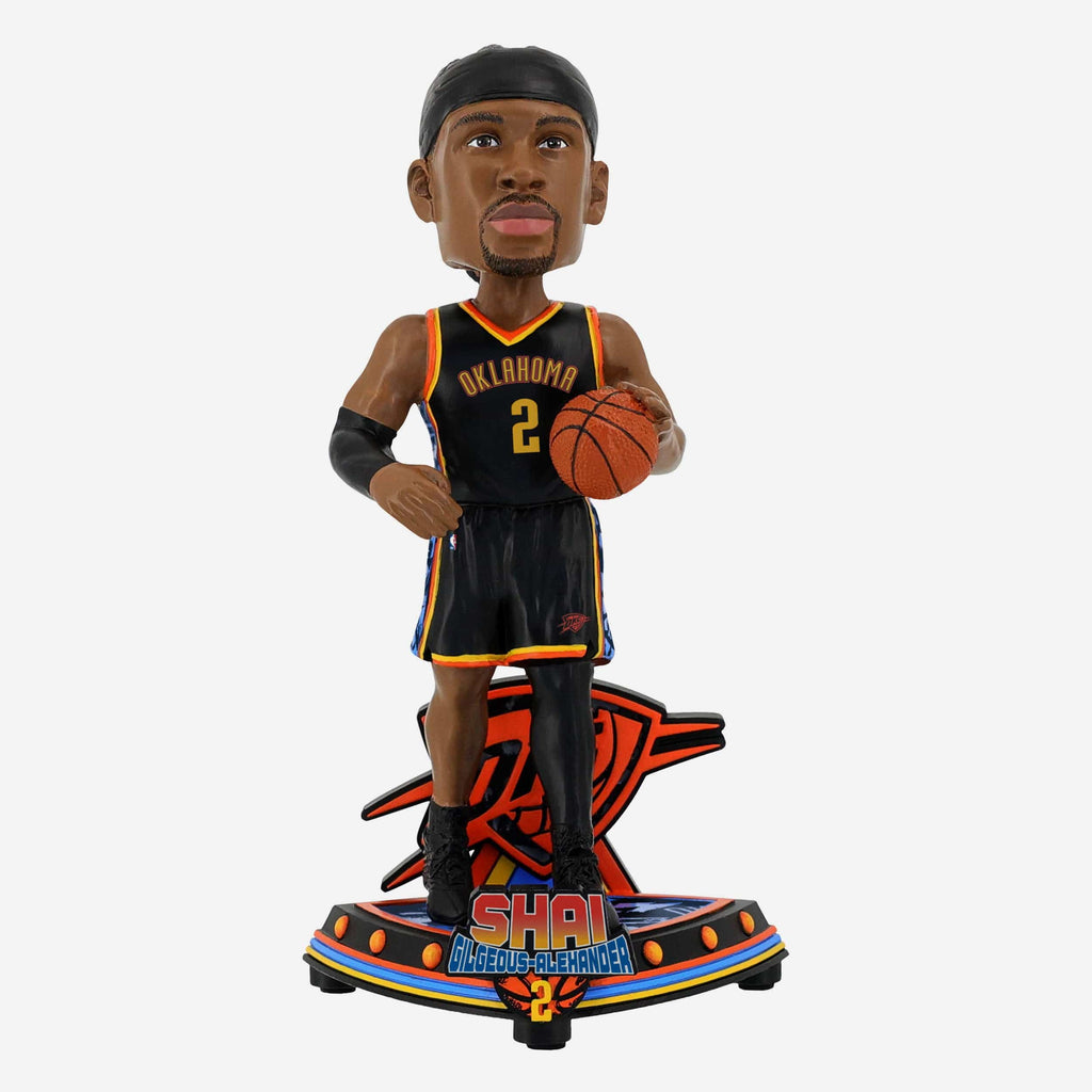 Shai Gilgeous-Alexander Oklahoma City Thunder 2025 City Jersey Bobblehead FOCO - FOCO.com