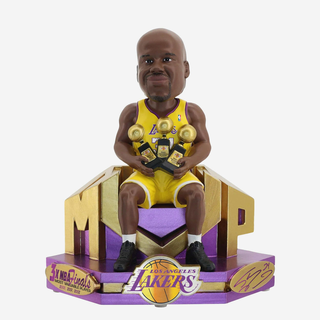 Shaquille O'Neal Los Angeles Lakers 3X NBA Finals MVP Bobblehead FOCO - FOCO.com
