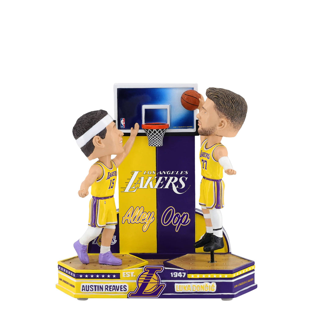 Luka Doncic & Austin Reeves Los Angeles Lakers Alley Oop Bobblehead FOCO - FOCO.com