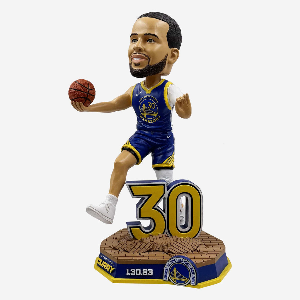 Steph Curry Golden State Warriors Franchise All-Time Field Goals Made Leader Bobblehead FOCO - FOCO.com