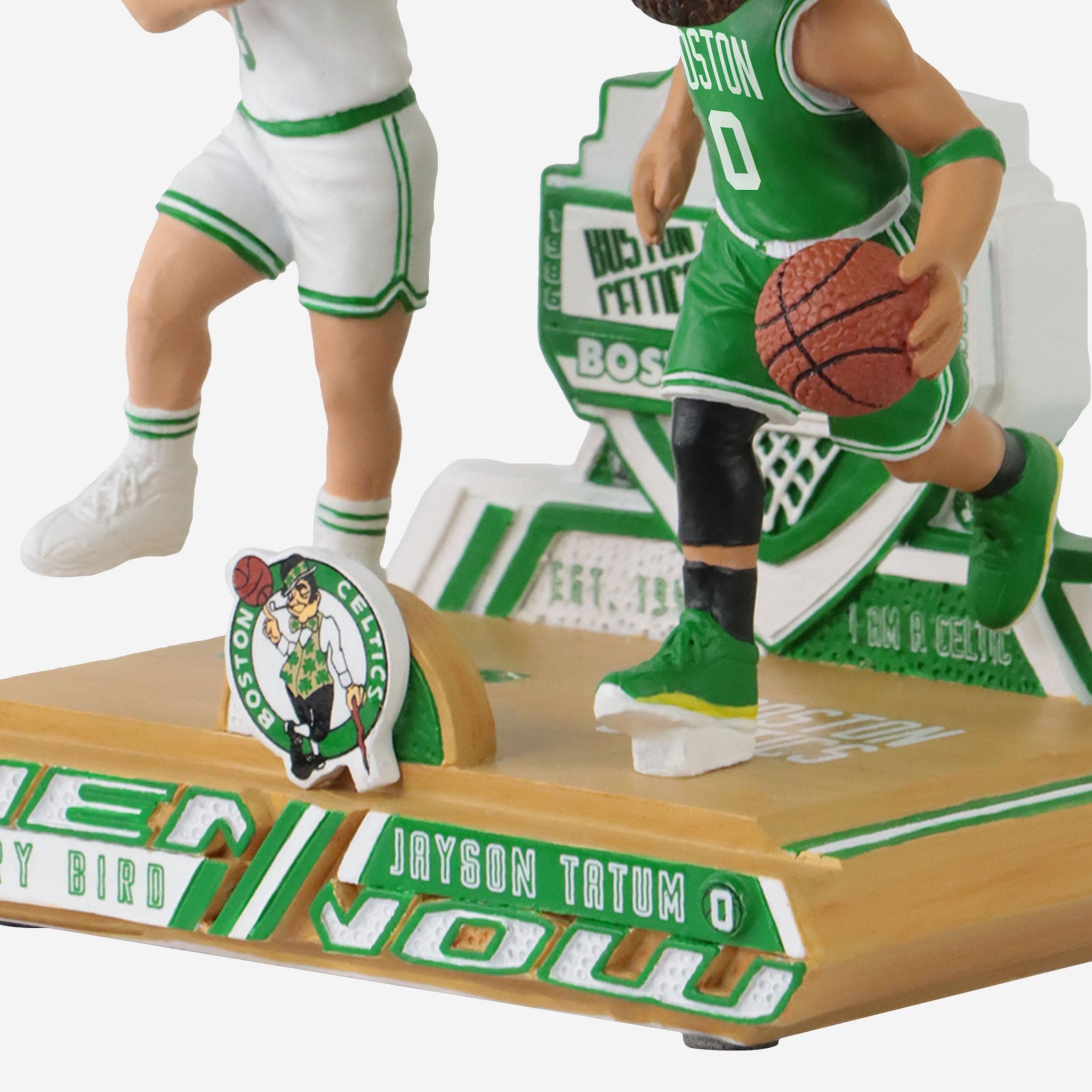 NBA Woman's Emerald Green Plush shorts with Celtics Jayson Tatum