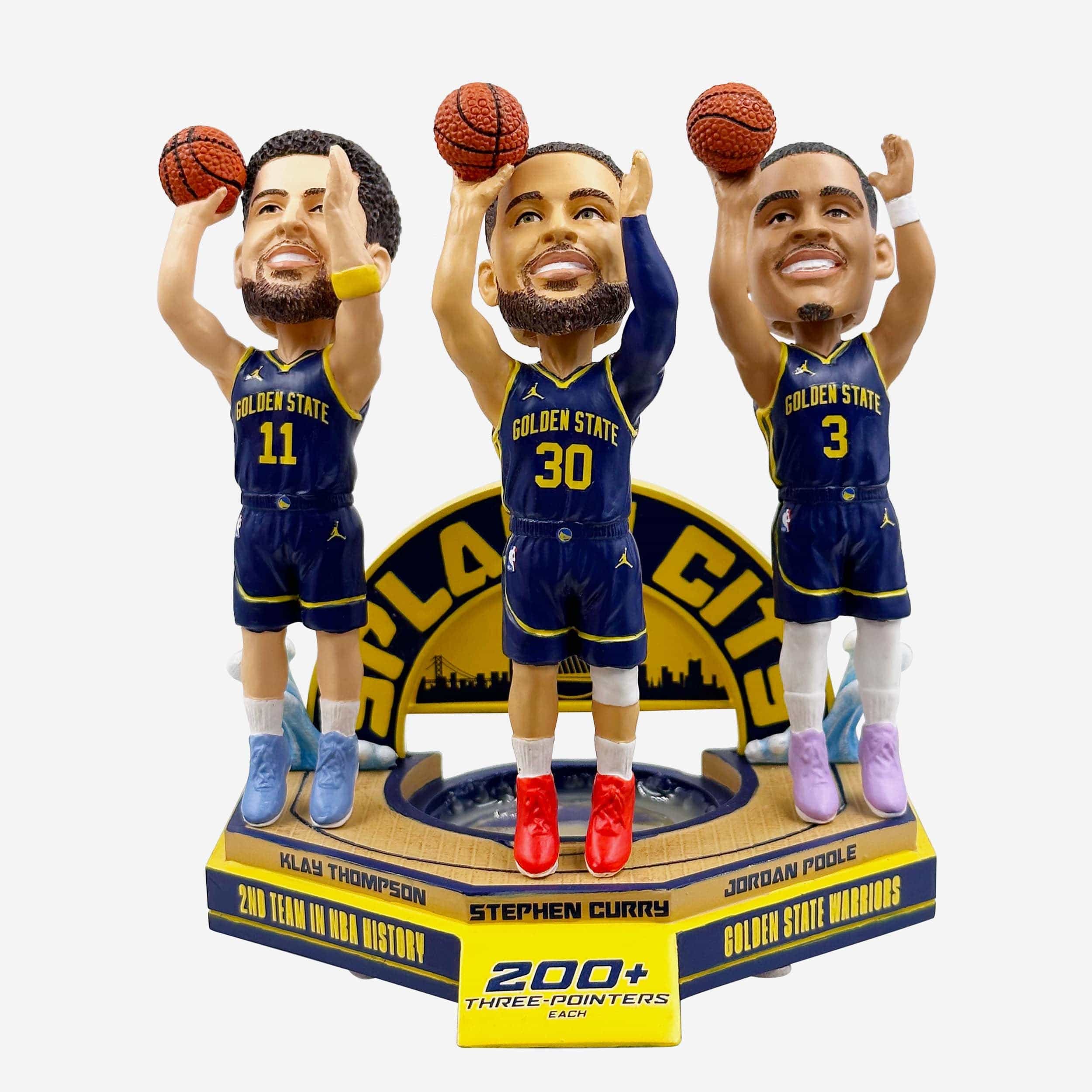 Golden State Warriors Splash City Mini Bobblehead Scene FOCO