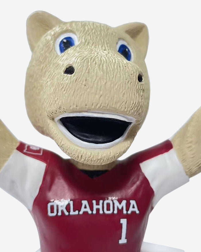 Boomer Oklahoma Sooners Three in a Row National Champions Mascot Bobblehead FOCO - FOCO.com