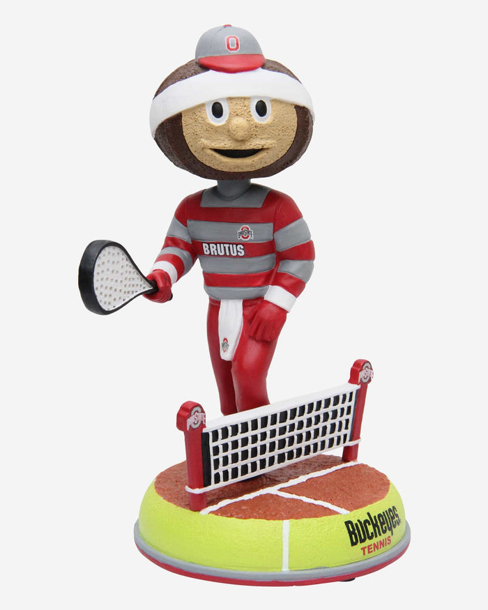 Brutus Buckeye Ohio State Buckeyes Tennis Mascot Bobblehead FOCO - FOCO.com