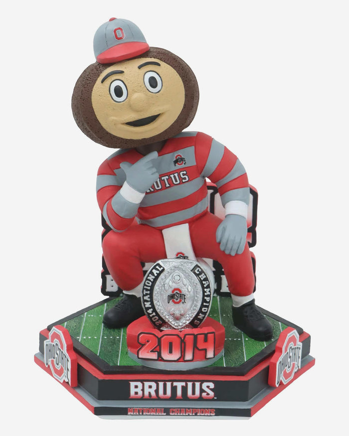Brutus Buckeye Ohio State Football National Champions 2014 Decades Of Excellence Bobblehead FOCO - FOCO.com