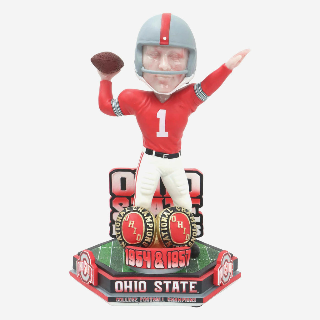 Ohio State Buckeyes Football National Champions 1954 & 1957 Decades Of Excellence Bobblehead FOCO - FOCO.com