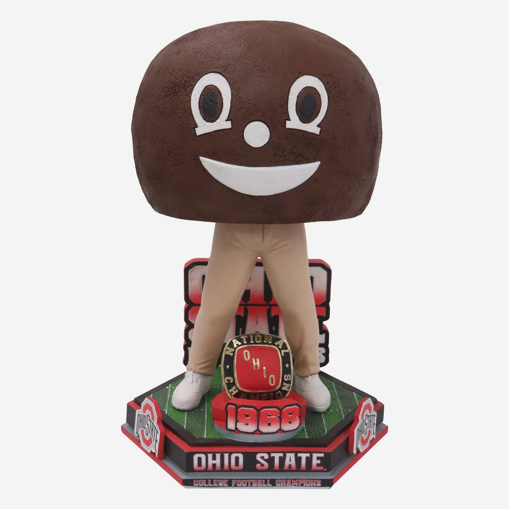 Brutus Buckeye Ohio State Football National Champions 1968 Decades Of Excellence Bobblehead FOCO - FOCO.com