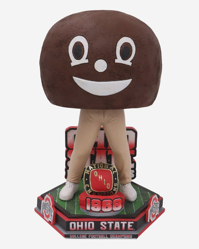 Brutus Buckeye Ohio State Football National Champions 1968 Decades Of Excellence Bobblehead FOCO - FOCO.com
