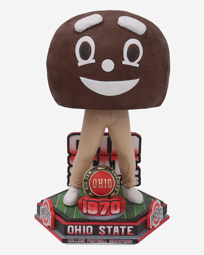 Brutus Buckeye Ohio State Football National Champions 1970 Decades Of Excellence Bobblehead FOCO - FOCO.com