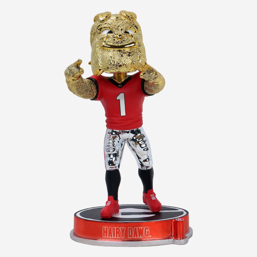 Hairy Dawg Georgia Bulldogs Electroplated Mascot Bobblehead FOCO - FOCO.com