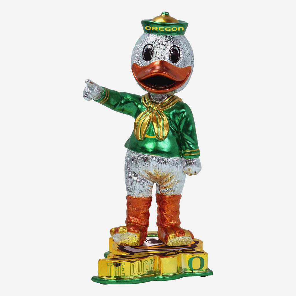 The Duck Oregon Ducks Electroplated Edition Bobblehead FOCO - FOCO.com