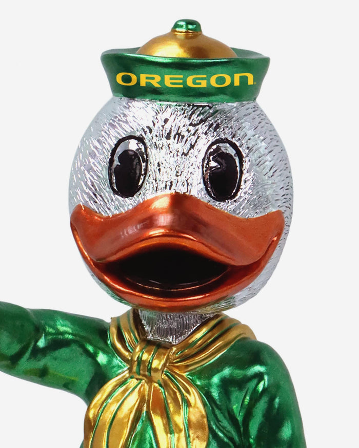 The Duck Oregon Ducks Electroplated Edition Bobblehead FOCO - FOCO.com