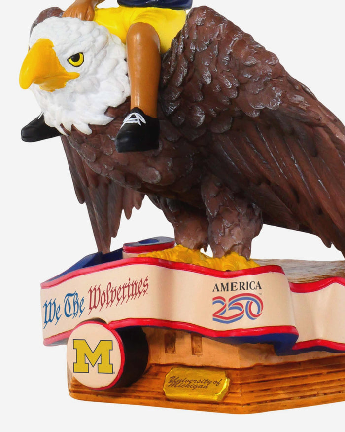 Michigan Wolverines America's 250th Anniversary Bald Eagle Bobblehead FOCO - FOCO.com